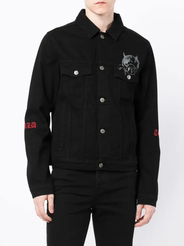 Dior black denim jacket sales