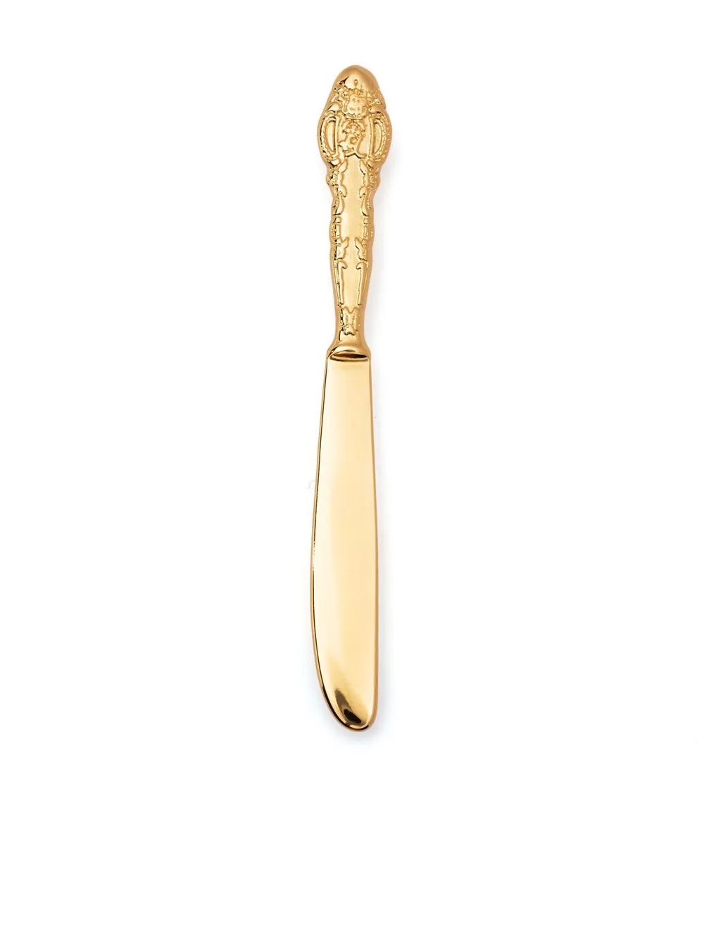 

Moschino pasador para cuchillo en tono dorado