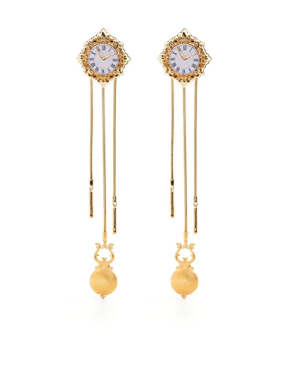 

Moschino aretes con dije - Dorado