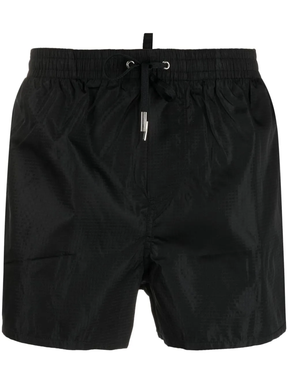 

Dsquared2 shorts de playa con cordones y logo estampado - Negro