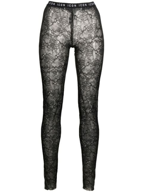 Logo Waistband Tights