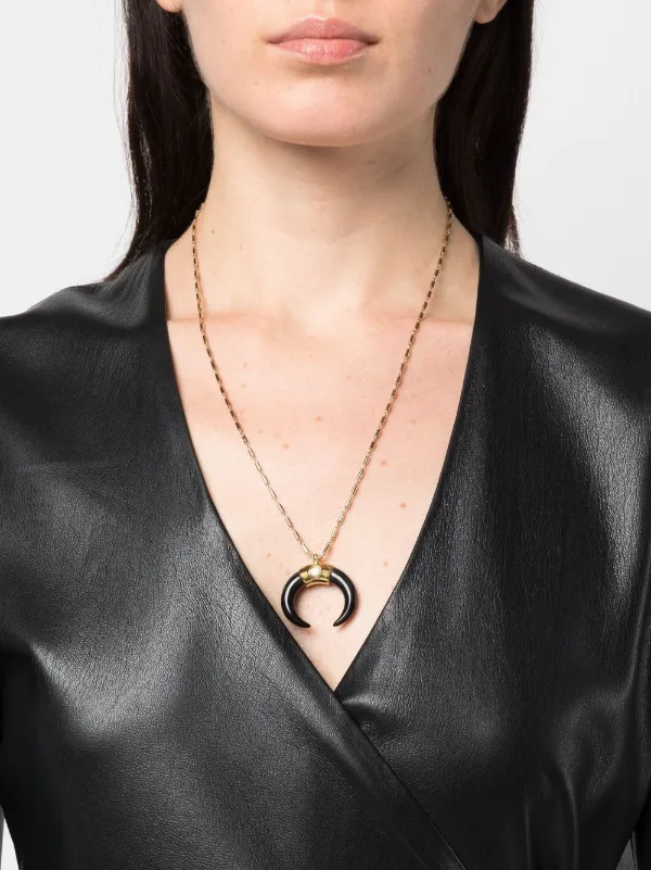 Isabel Marant Horn \u0026 Stone Pendant 