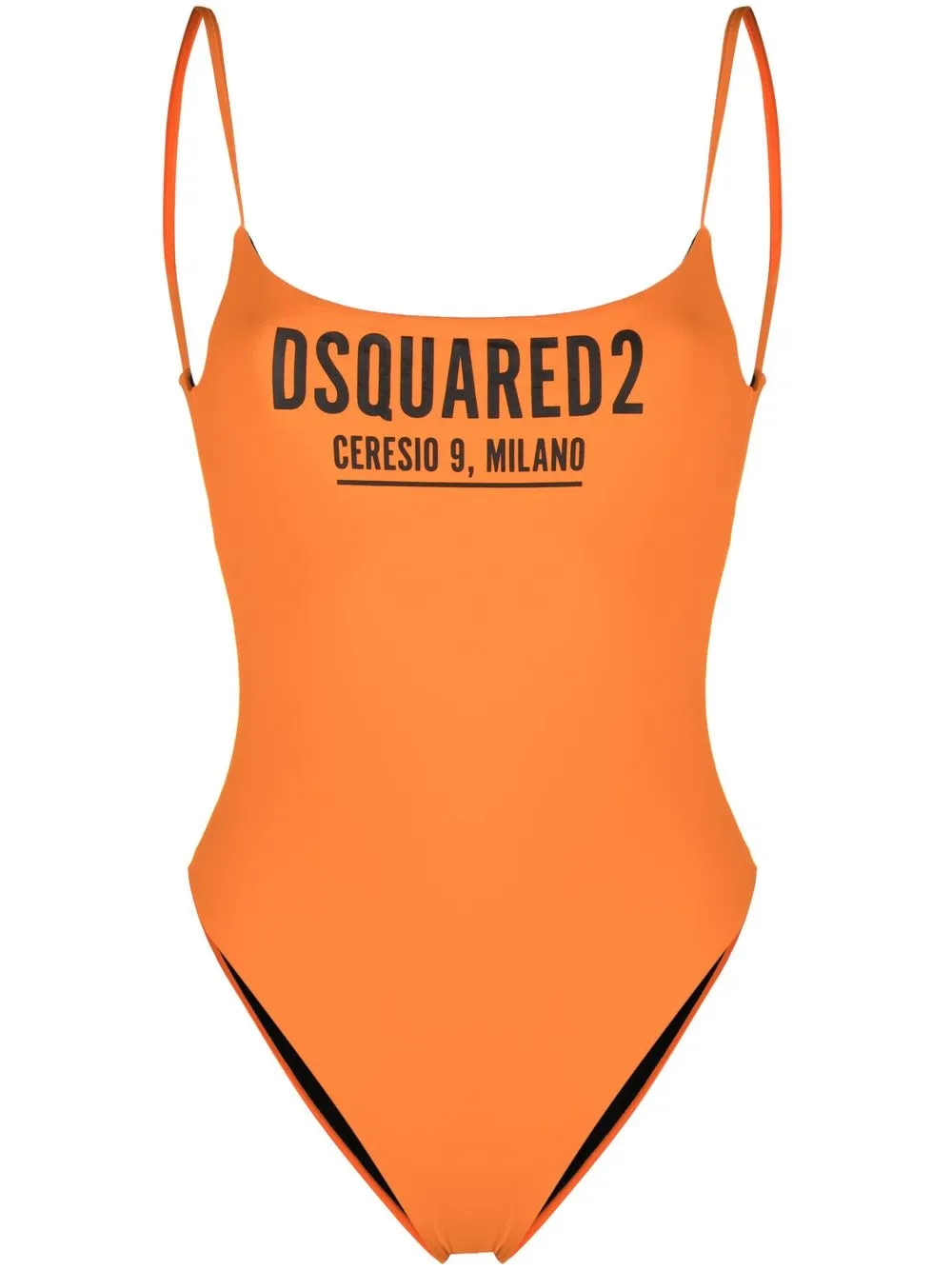 

Dsquared2 traje de baño con logo estampado - Naranja