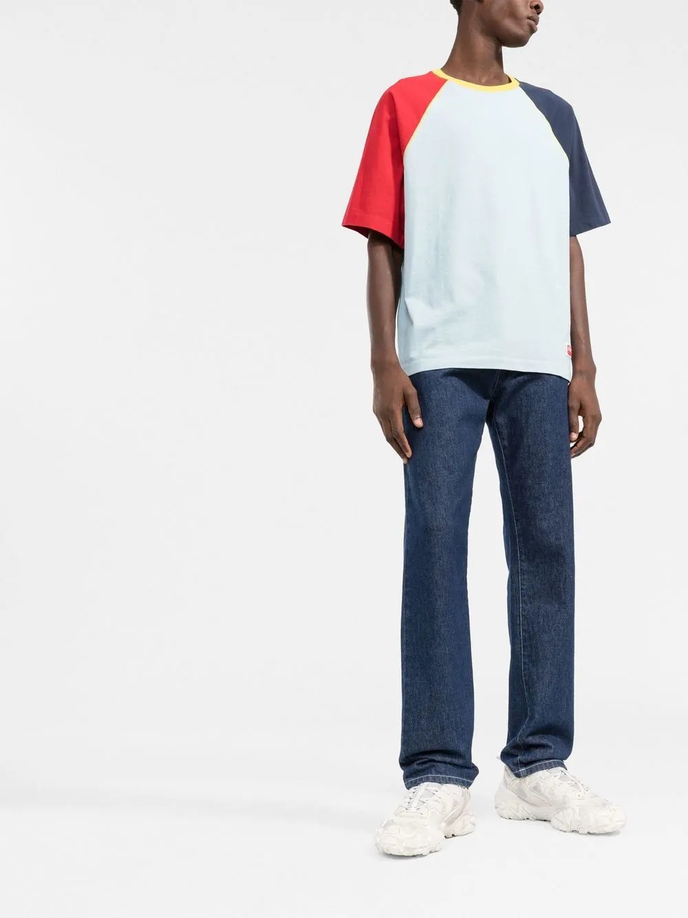 Kenzo T-shirt met colourblocking - Blauw