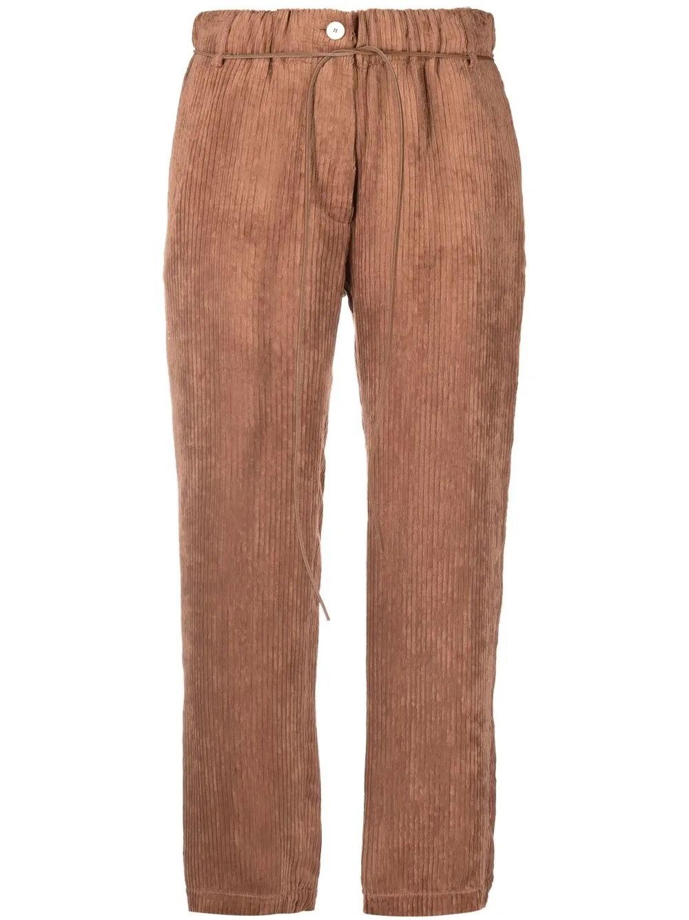 

Alysi Carta cropped trousers - Brown