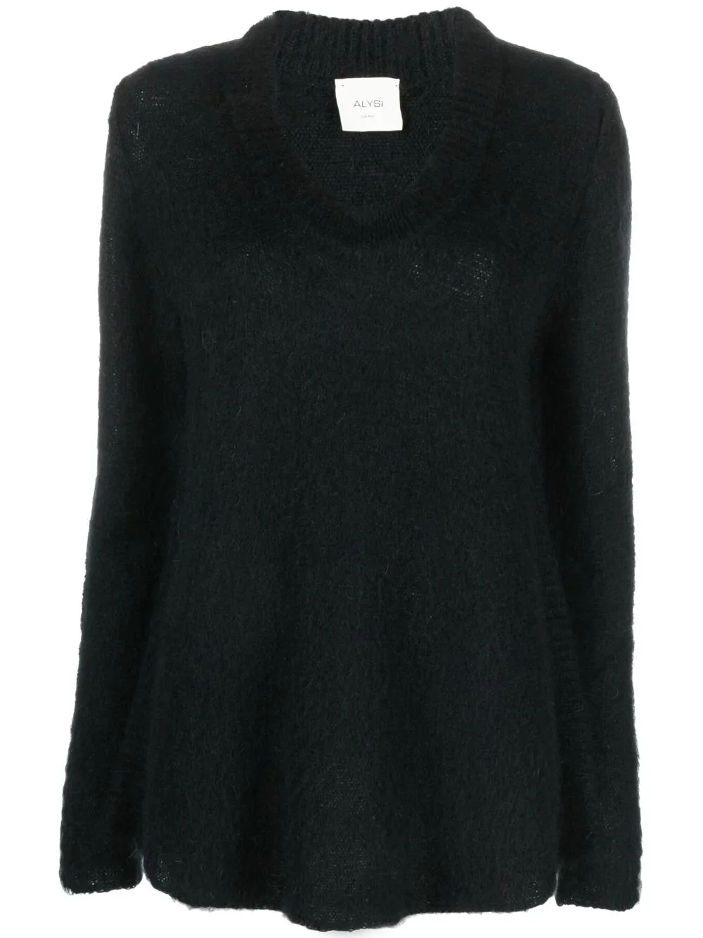 

Alysi long-sleeve knit jumper - Black