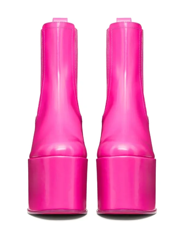 Valentino Garavani Club Platform Chelsea Boots | Pink | FARFETCH