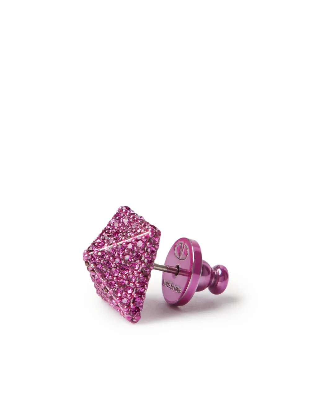 VALENTINO GARAVANI ピンクピアス Valentino Garavani Rockstud Crystal Earrings | Pink | FARFETCH