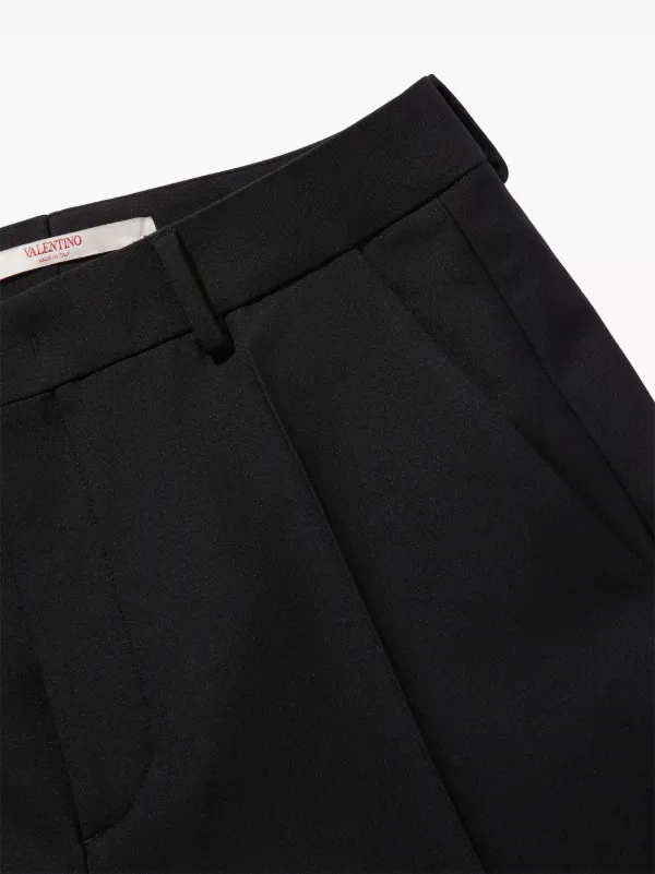 Valentino Garavani クレープクチュール パンツ | ブラック