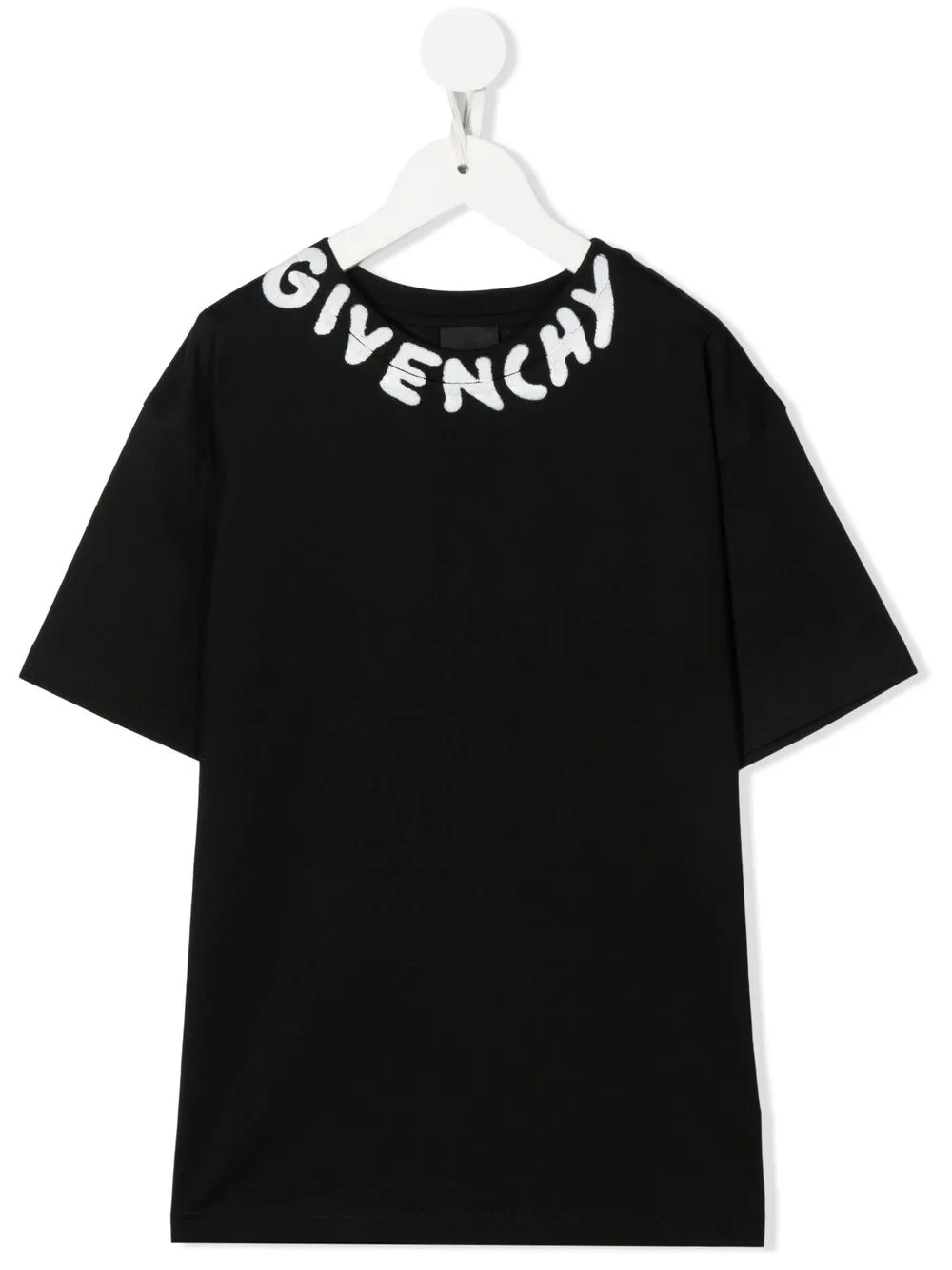 

Givenchy Kids playera manga corta con logo estampado - Negro