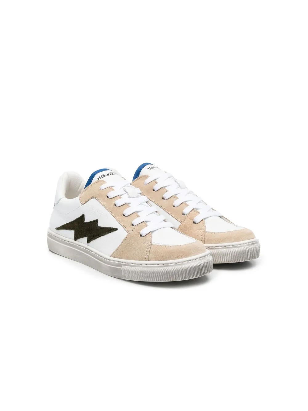 

Zadig & Voltaire Kids tenis con logo estampado - Blanco