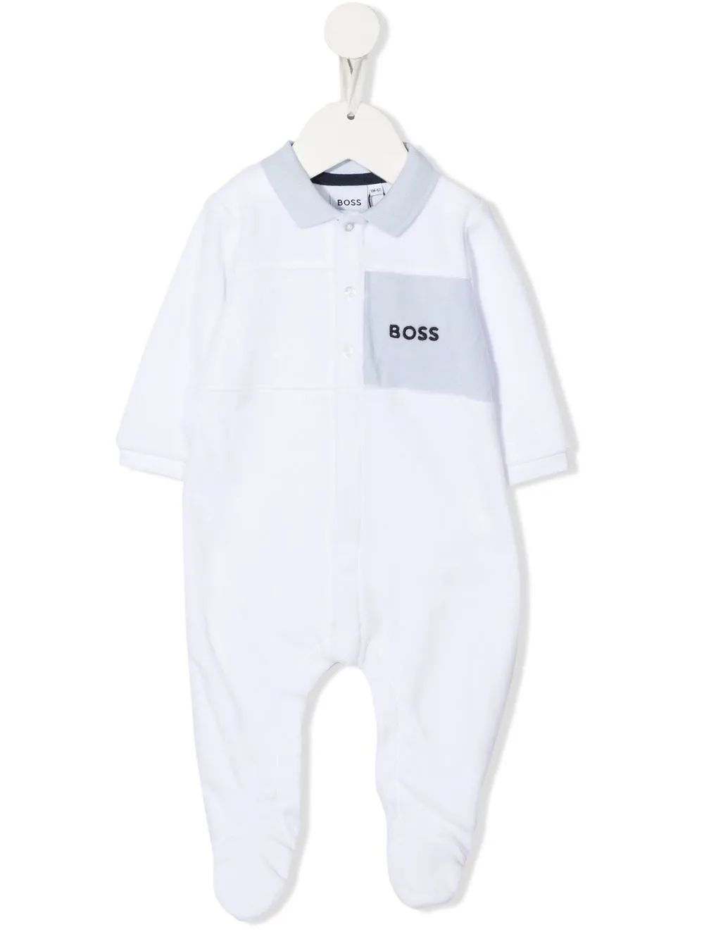 

BOSS Kidswear pijama con logo bordado - Blanco
