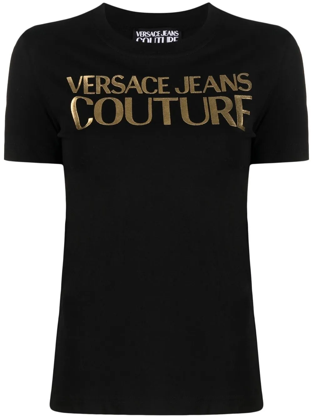 

Versace Jeans Couture playera manga corta con logo estampado - Negro