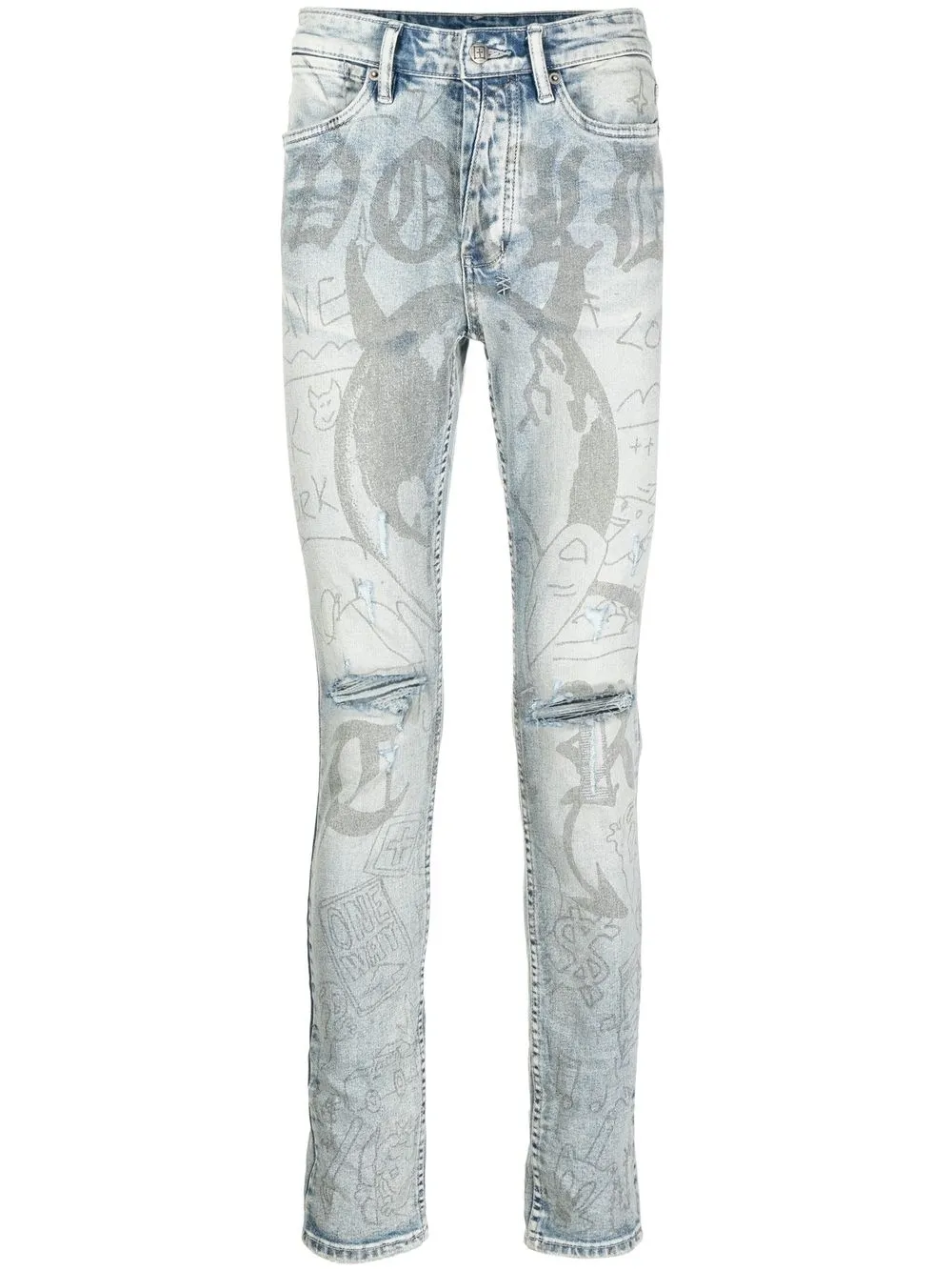 

Ksubi skinny jeans con tiro bajo - Azul