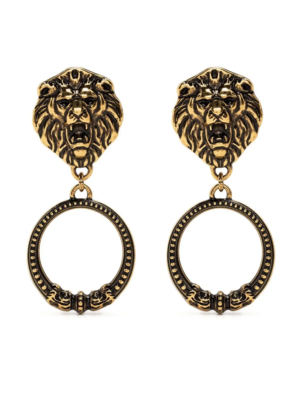 

Moschino aretes de clip - Dorado