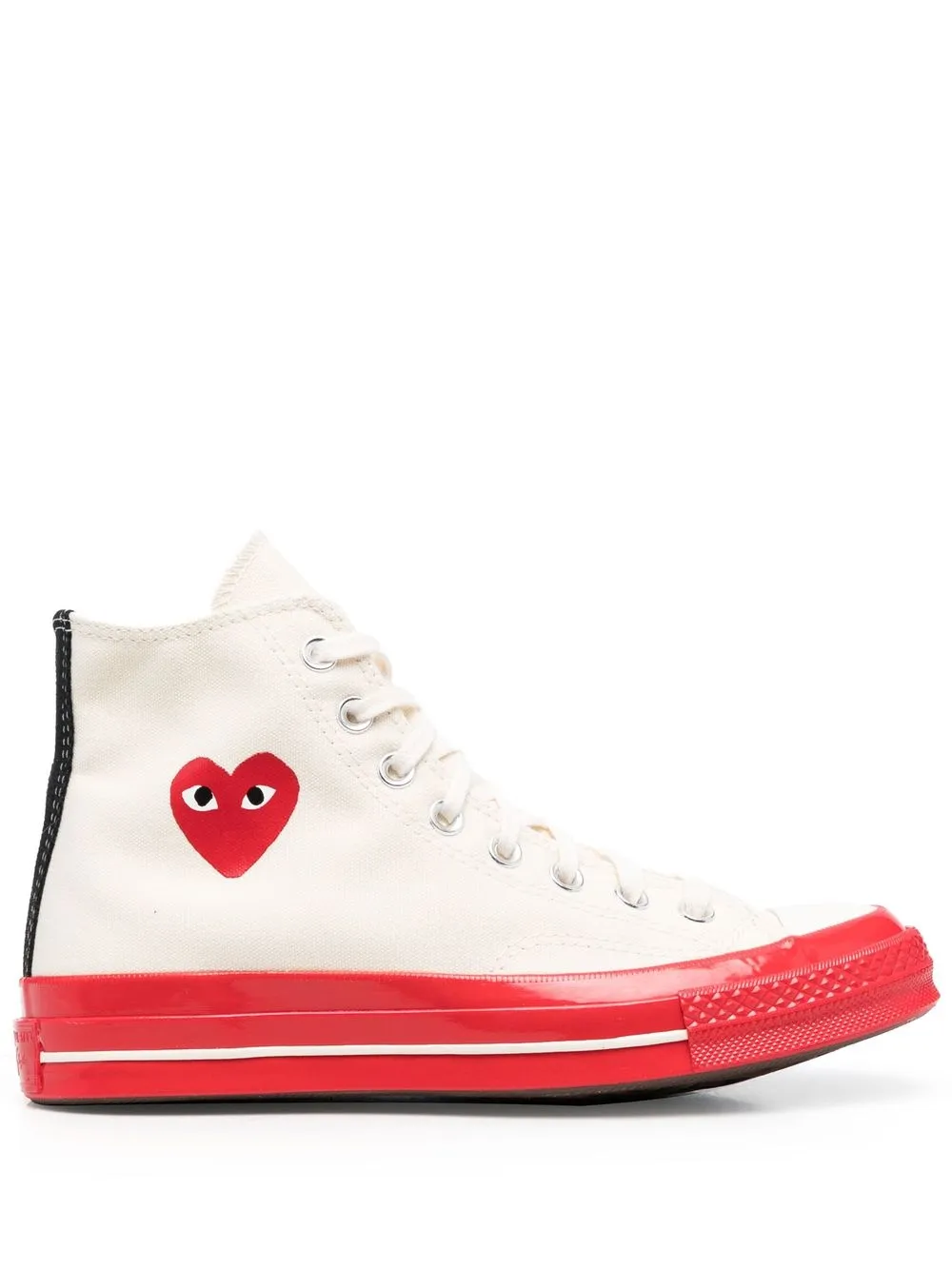 

Comme Des Garçons Play tenis altos con parche de corazón - Neutro
