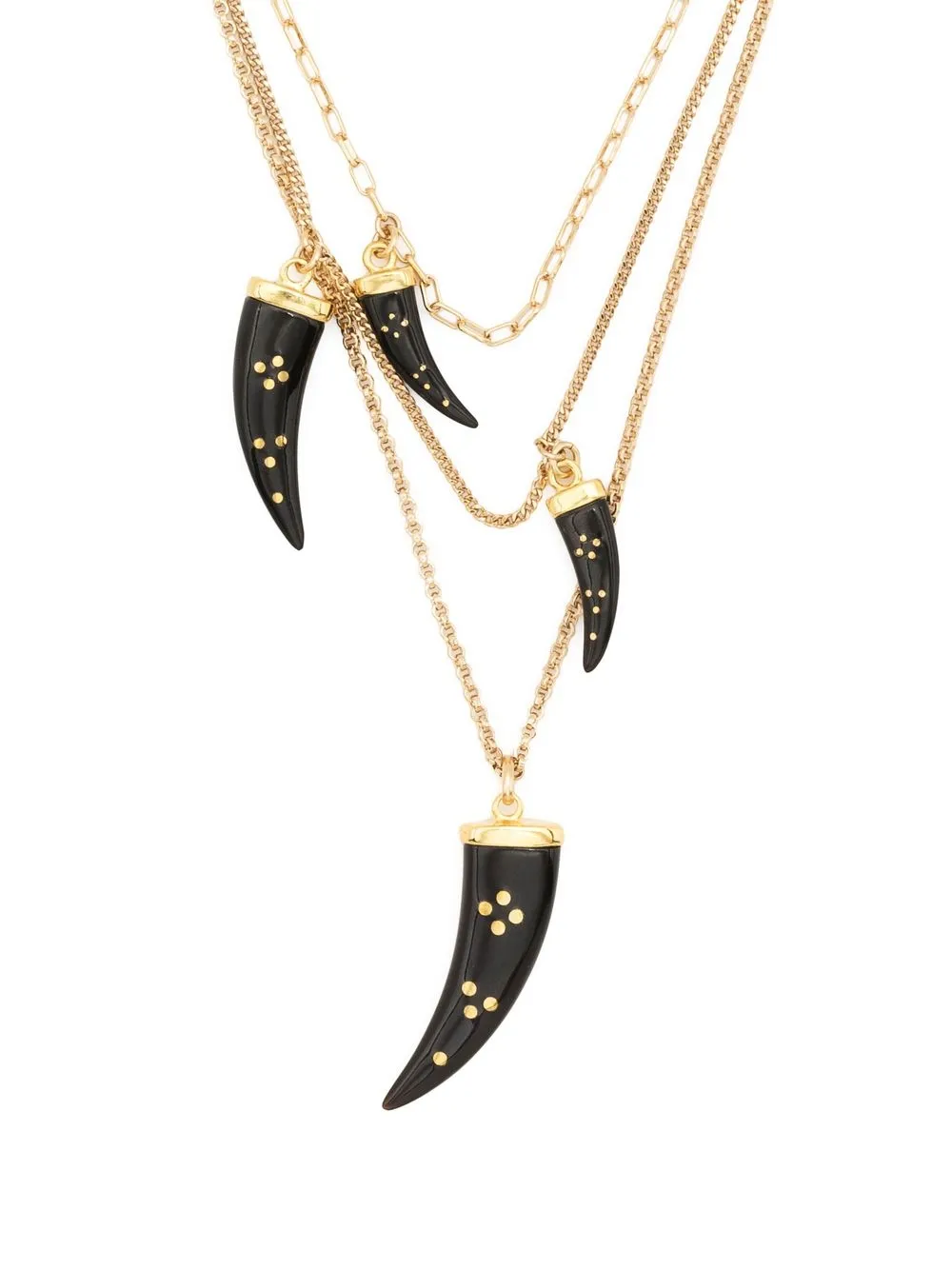 

Isabel Marant brass horn necklace - Gold