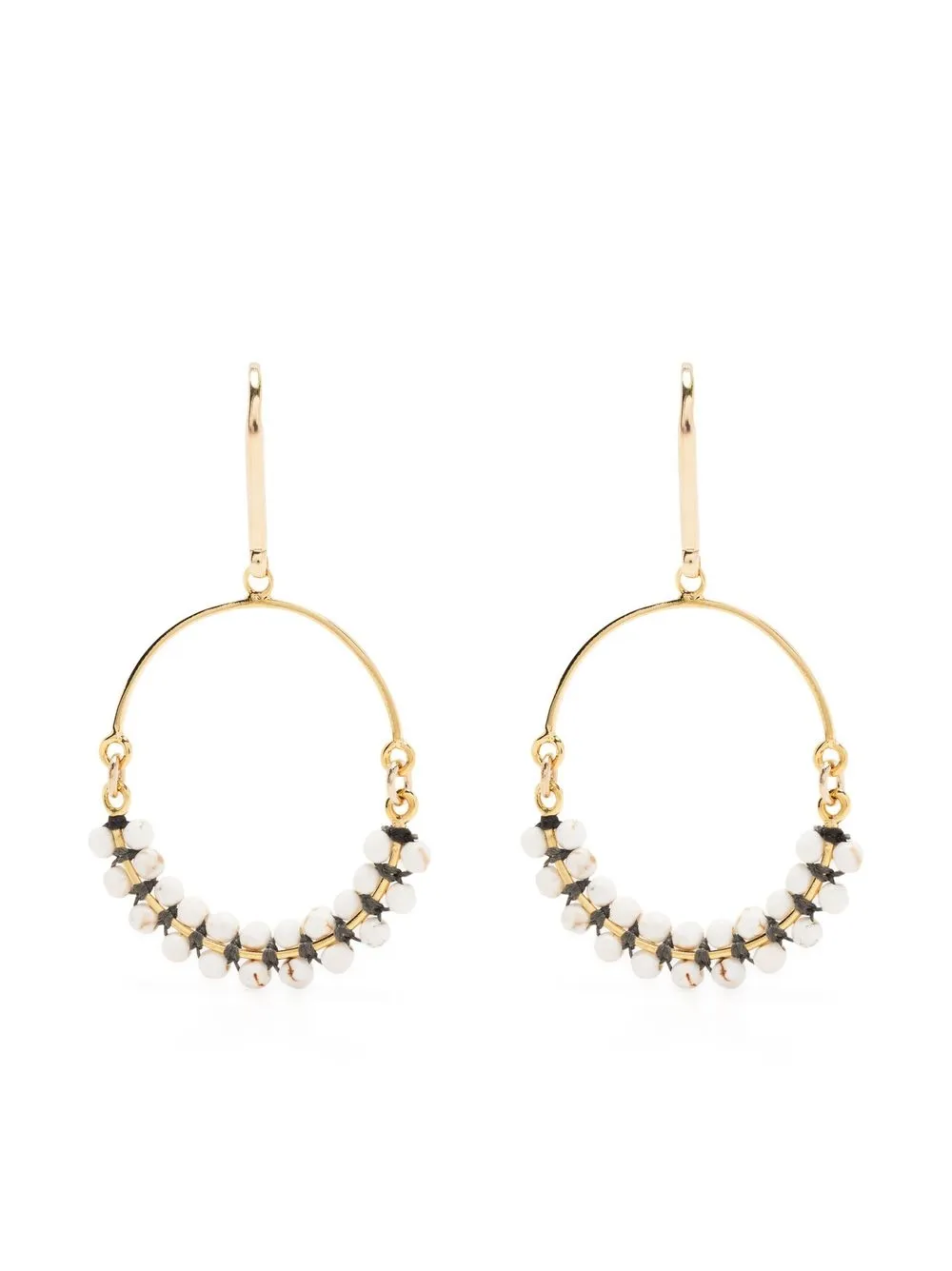 ISABEL MARANT bead-embellished hoop earrings Women