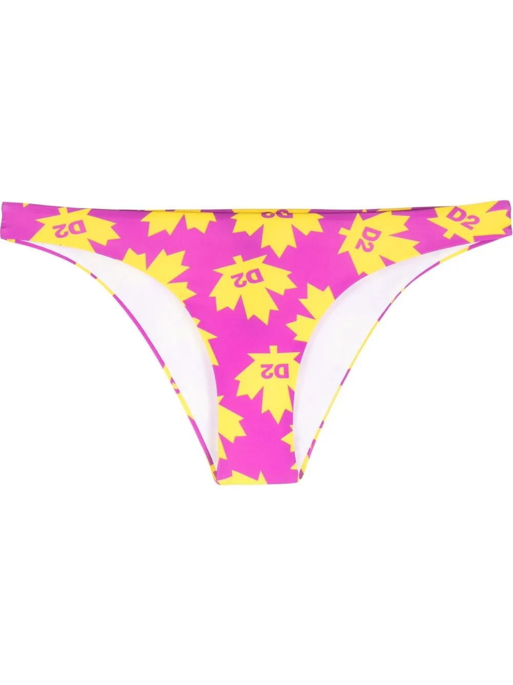 

Dsquared2 bikini bottom con logo estampado - Morado