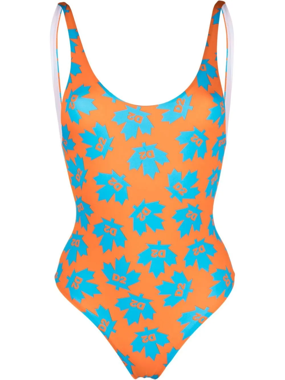 

Dsquared2 logo-print swimsuit - Orange