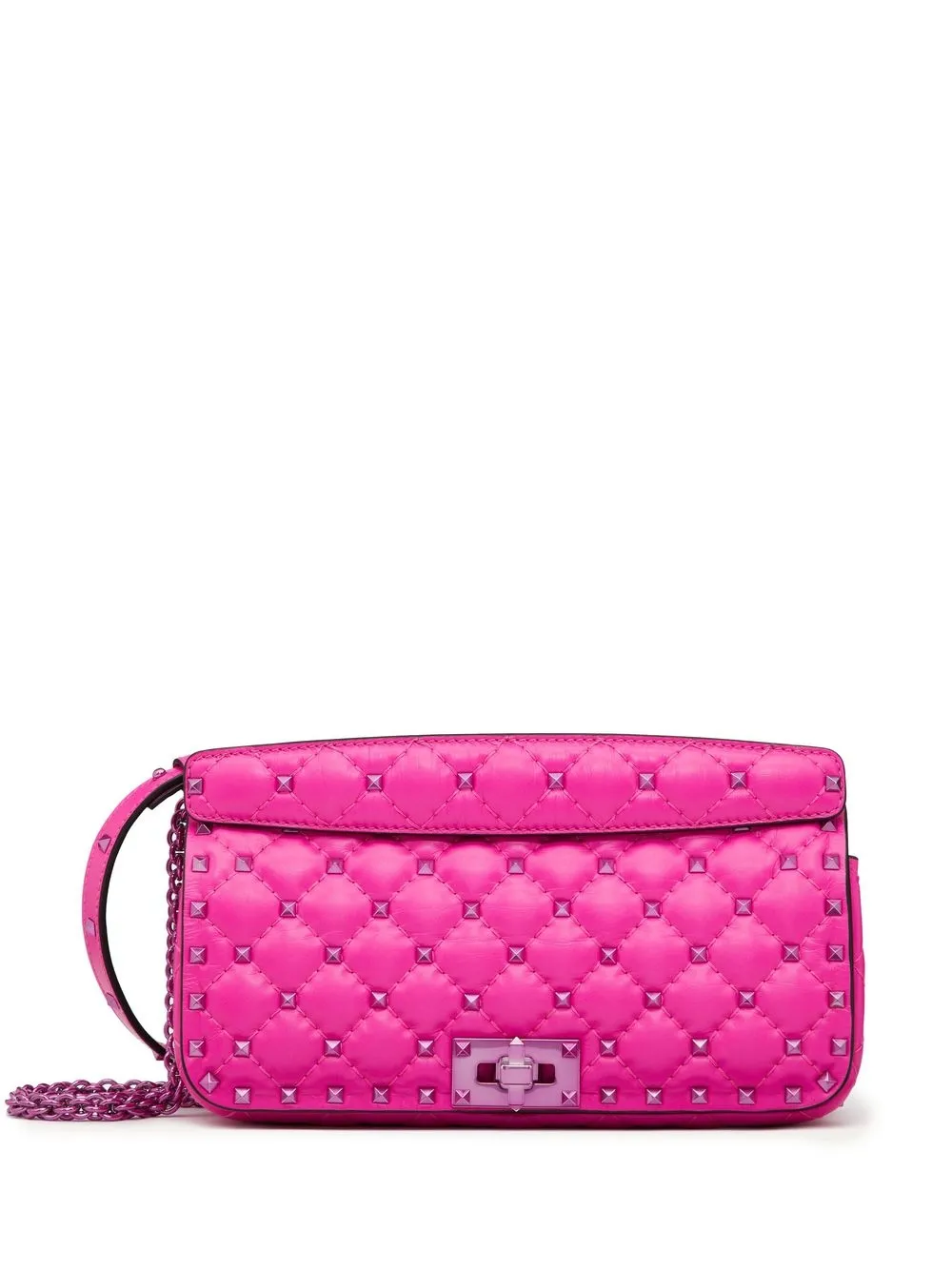 

Valentino Garavani Rockstud Spike quilted shoulder bag - Pink