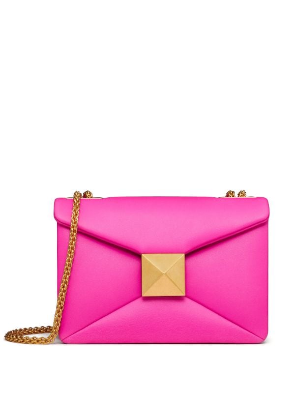 Valentino Garavani One Stud leather handbag Pink, Crossbody Bag