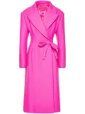 Valentino Garavani Diagonal bow-detail long coat - Pink