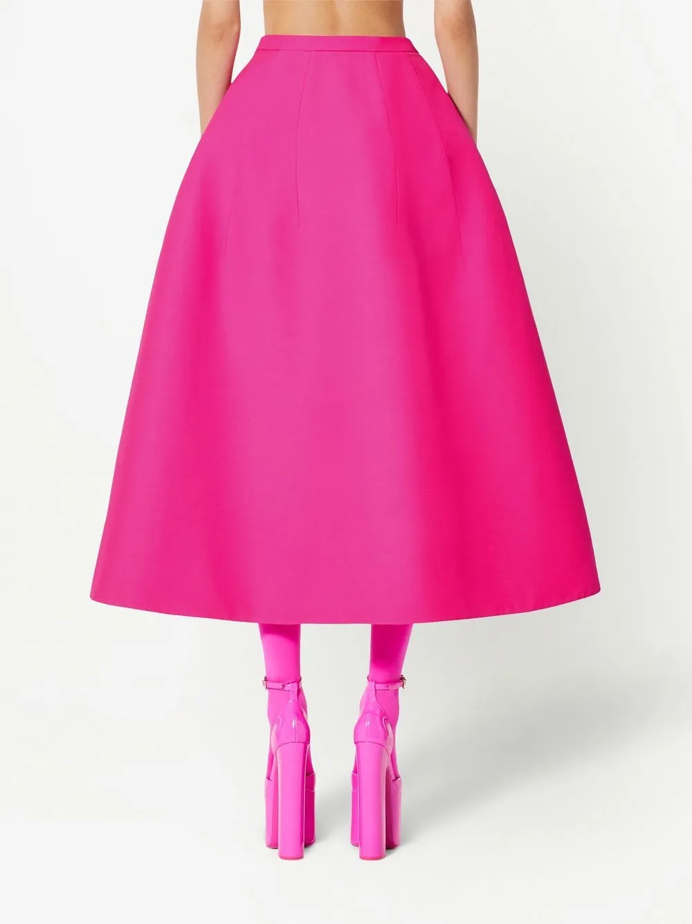VALENTINO CREPE COUTURE MIDI SKIRT