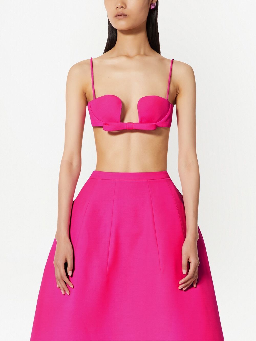 Valentino Garavani Crepe Couture bow-embellished Bralette Top - Farfetch