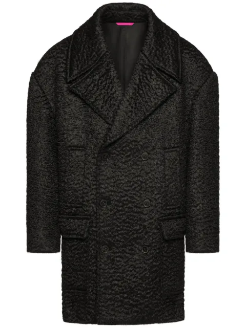 Valentino Garavani double-breasted bouclé wool coat 