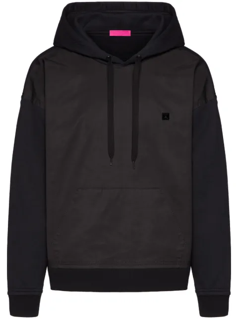 Valentino Garavani stud detail panelled hoodie