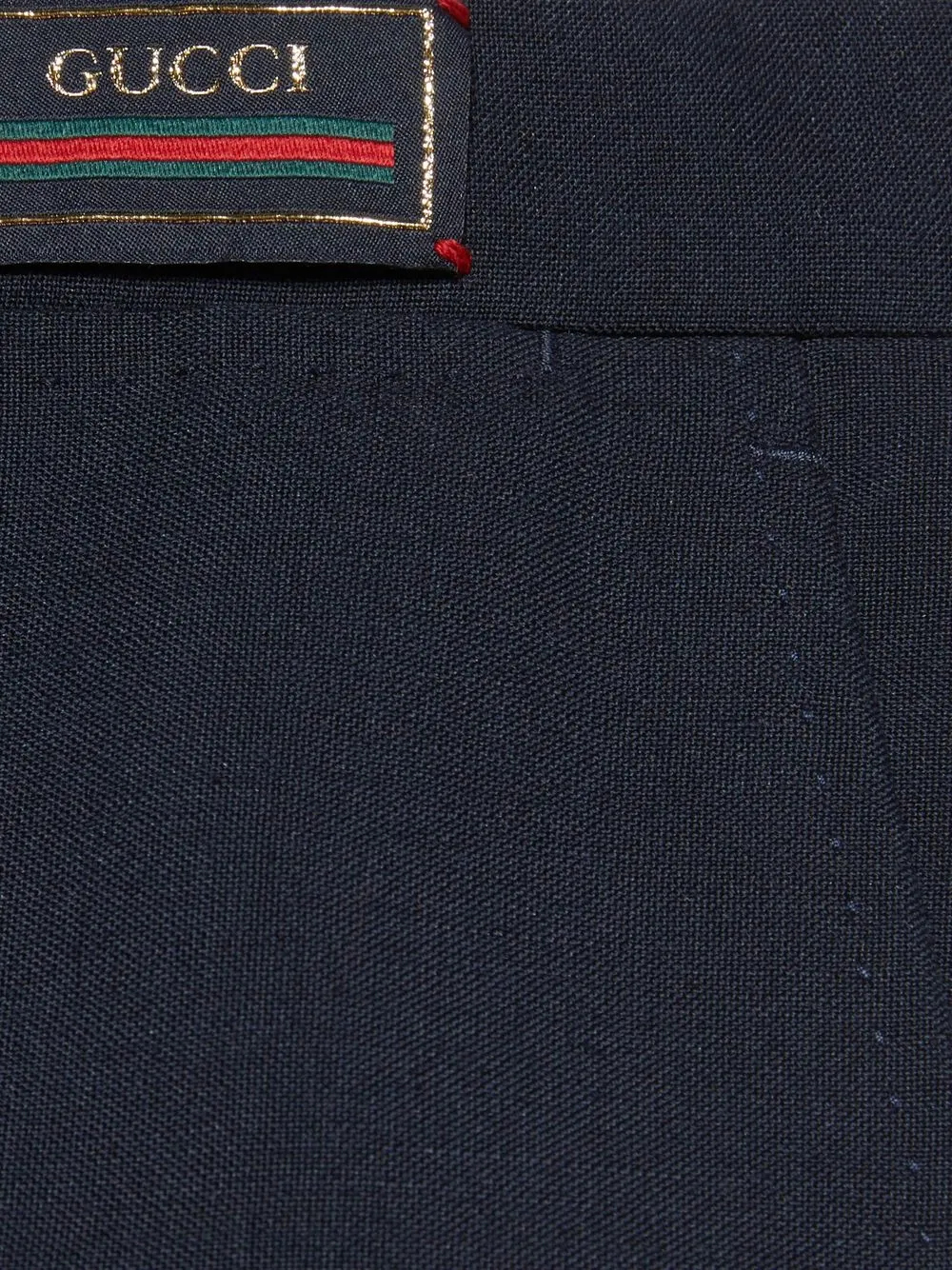 Gucci Pantalon met logopatch - Blauw