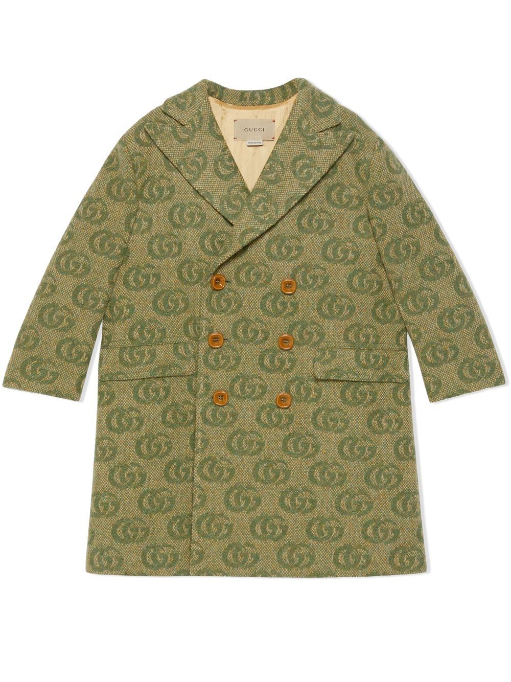 Image 1 of Gucci Kids GG wool double-breasted coat