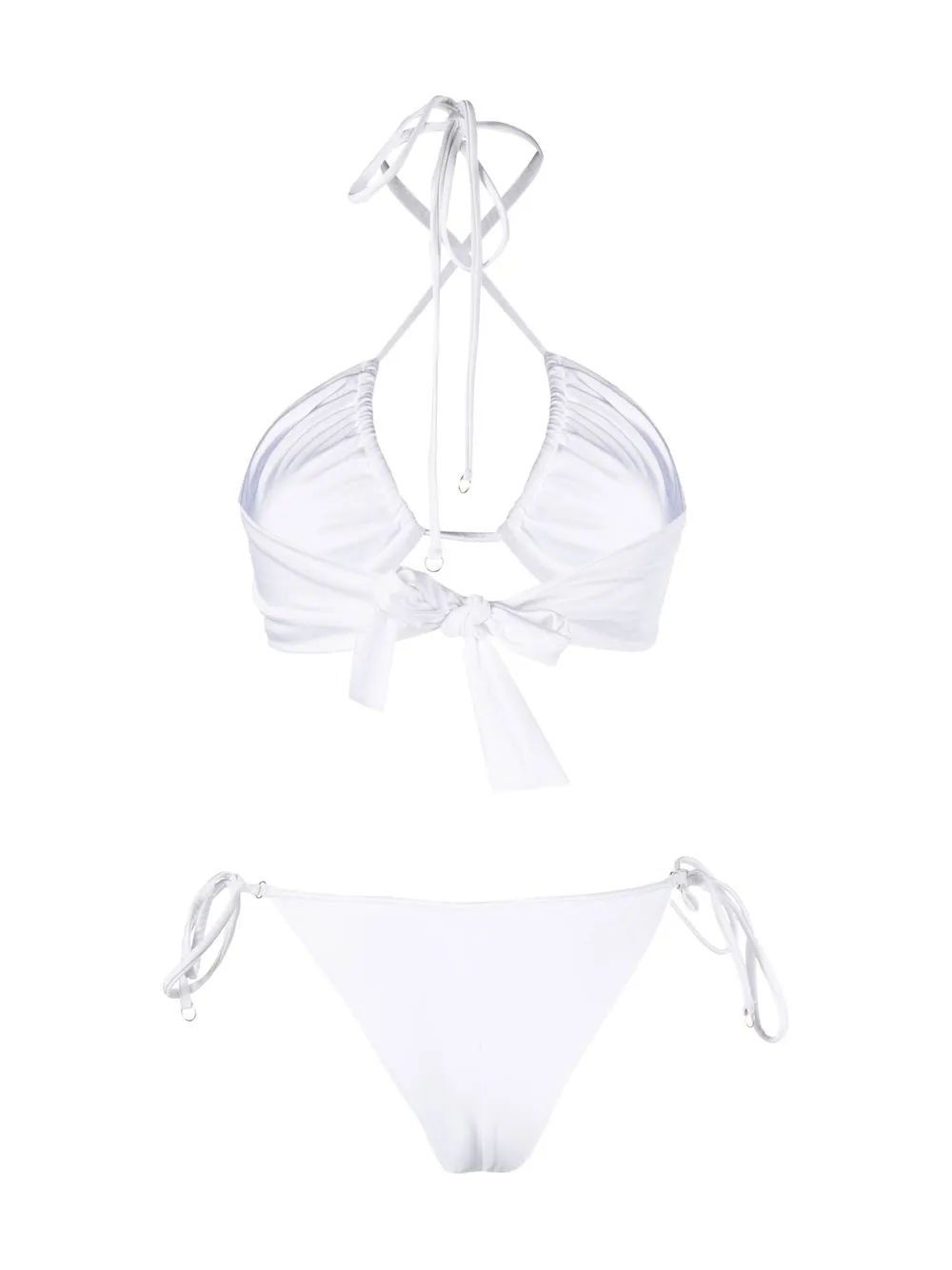 Noire Swimwear halterneck Wrap Bikini Farfetch