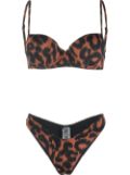 Noire Swimwear leopard-print bikini - Black