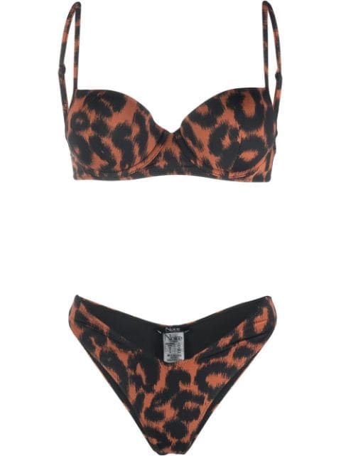 Noire Swimwear leopard-print bikini