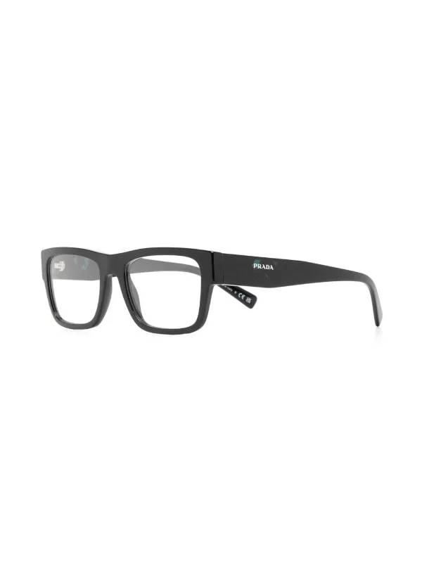 Prada Eyewear プラダ・アイウェア スクエア眼鏡フレーム | ブラック