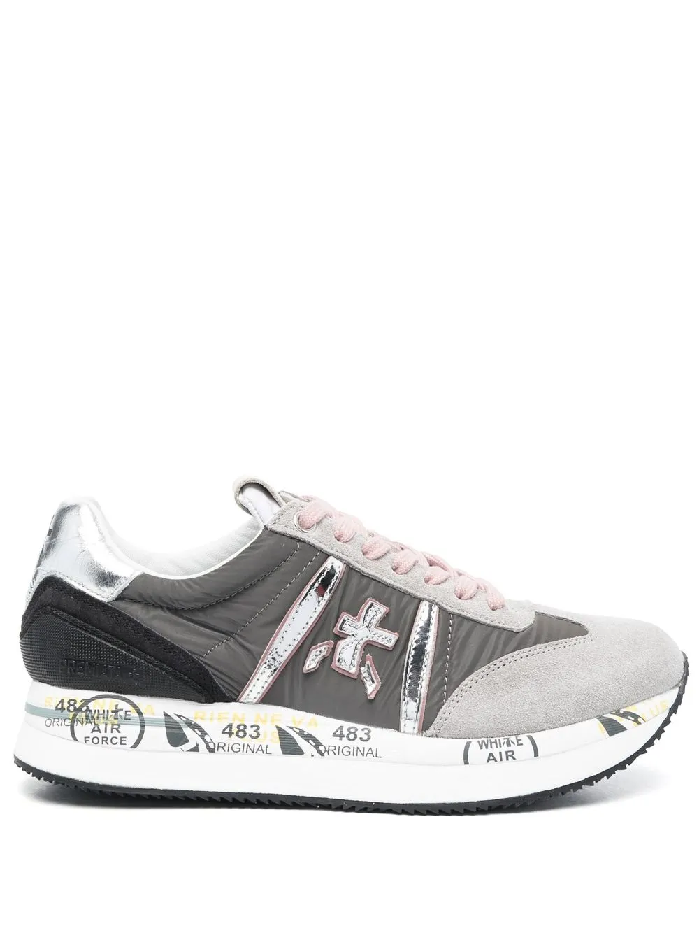 

Premiata tenis con agujetas Conny - Gris