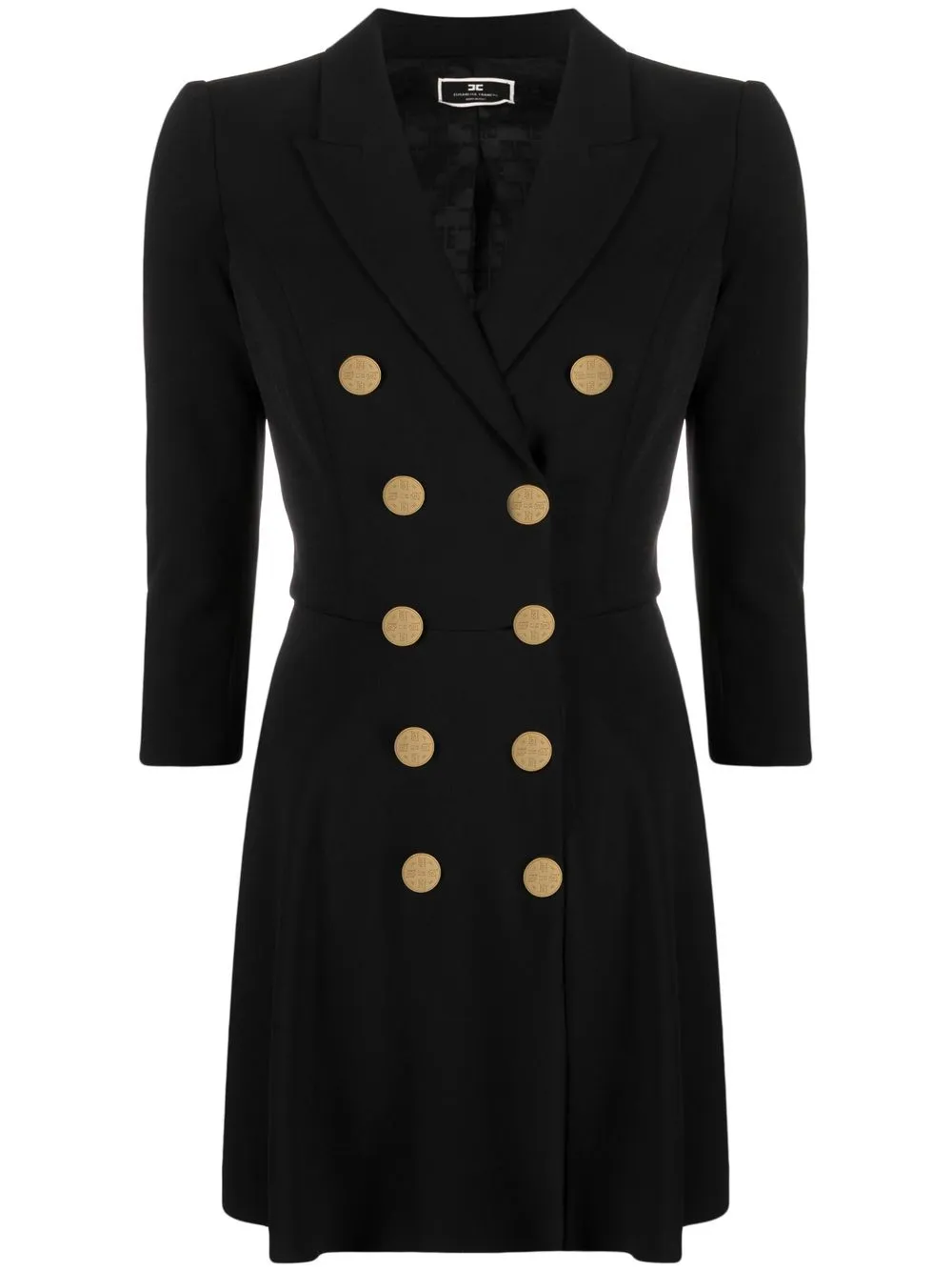 

Elisabetta Franchi vestido tipo blazer - Negro