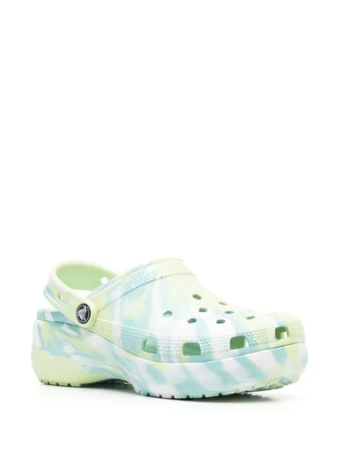 pastel leopard print crocs