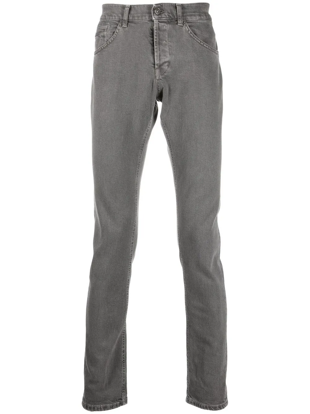 

DONDUP pantalones rectos con diseño de cinco bolsillos - Gris