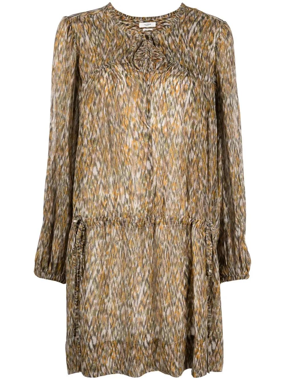 

Isabel Marant Étoile abstract-print drop-waist dress - Green