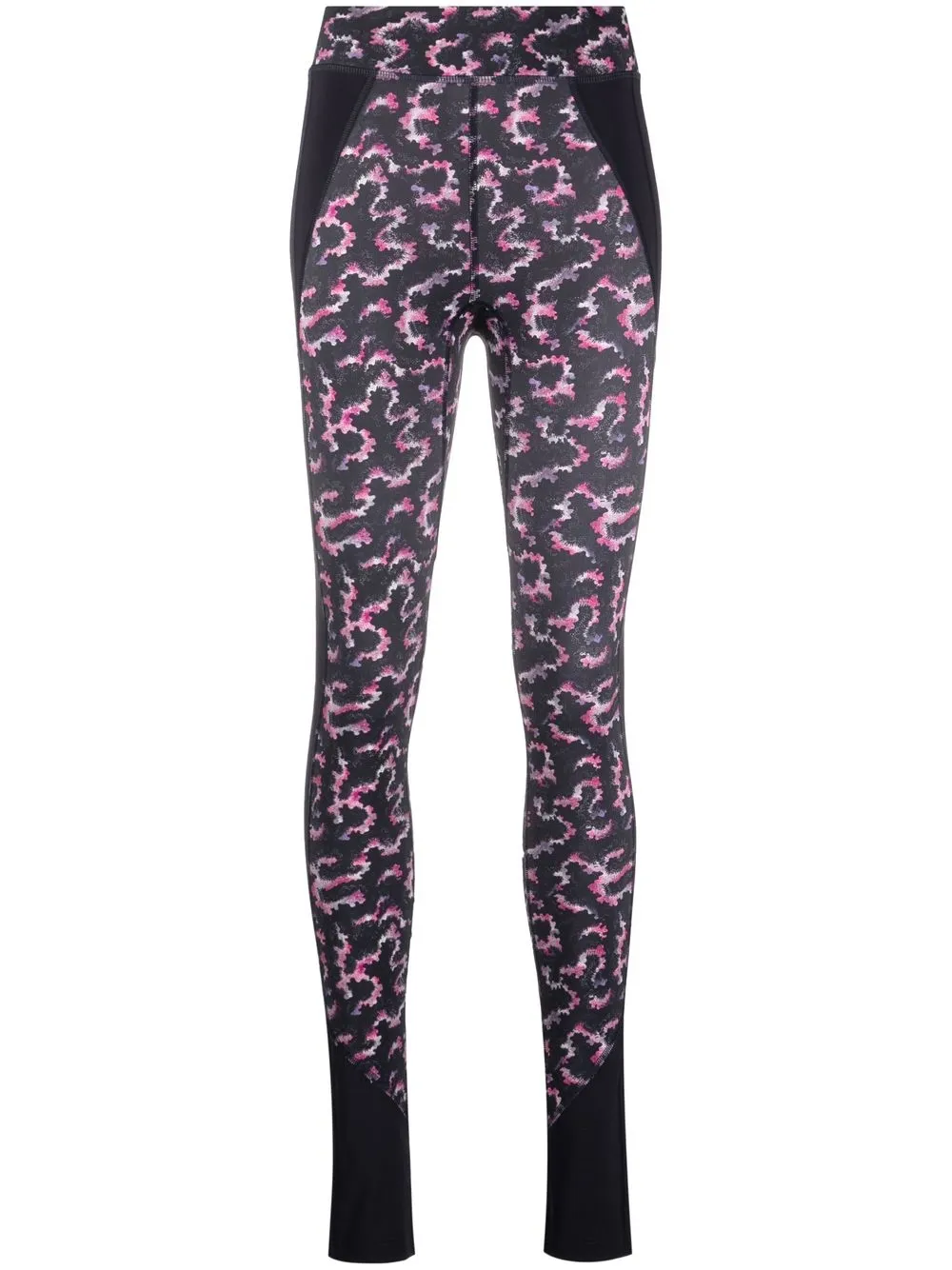 

Isabel Marant leggins con estampado abstracto - Negro