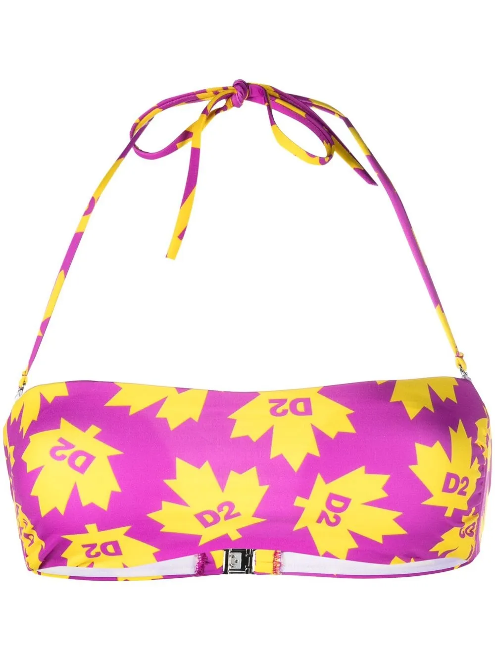 

Dsquared2 logo-print bikini top - Purple