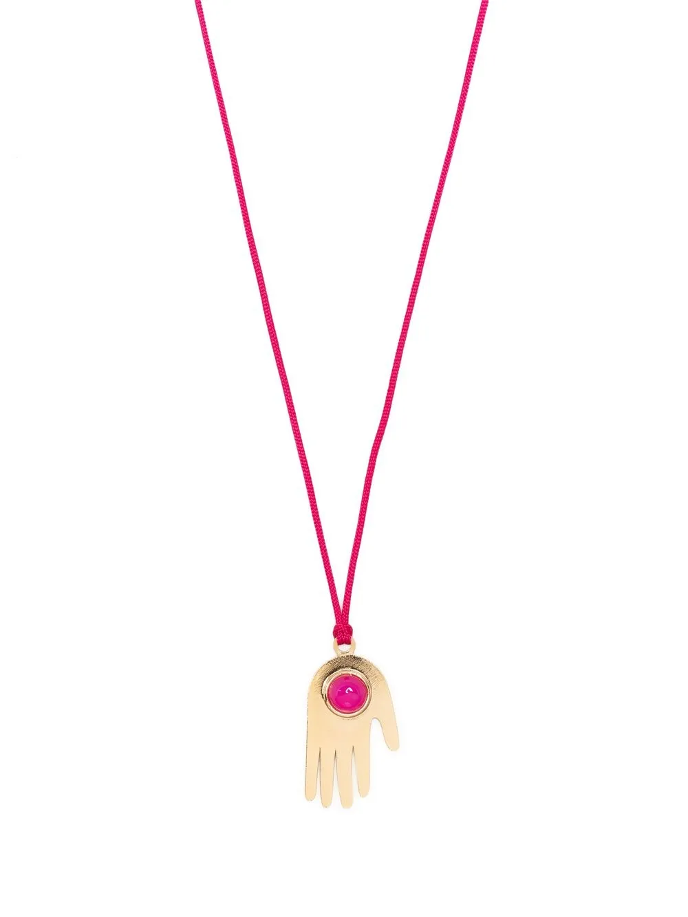 

Isabel Marant hand--charm string necklace - Pink