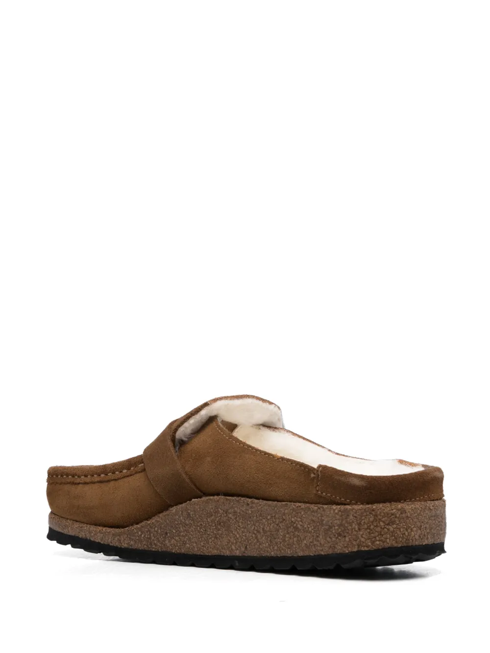 Birkenstock Buckley gevoerde klompen Bruin