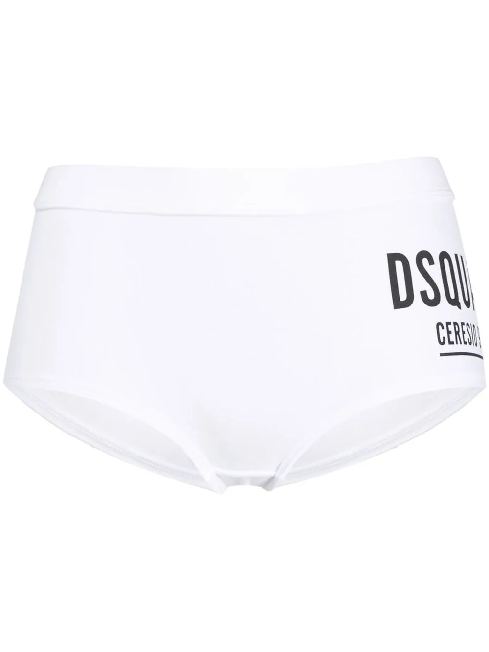 

Dsquared2 logo print brief shorts - White