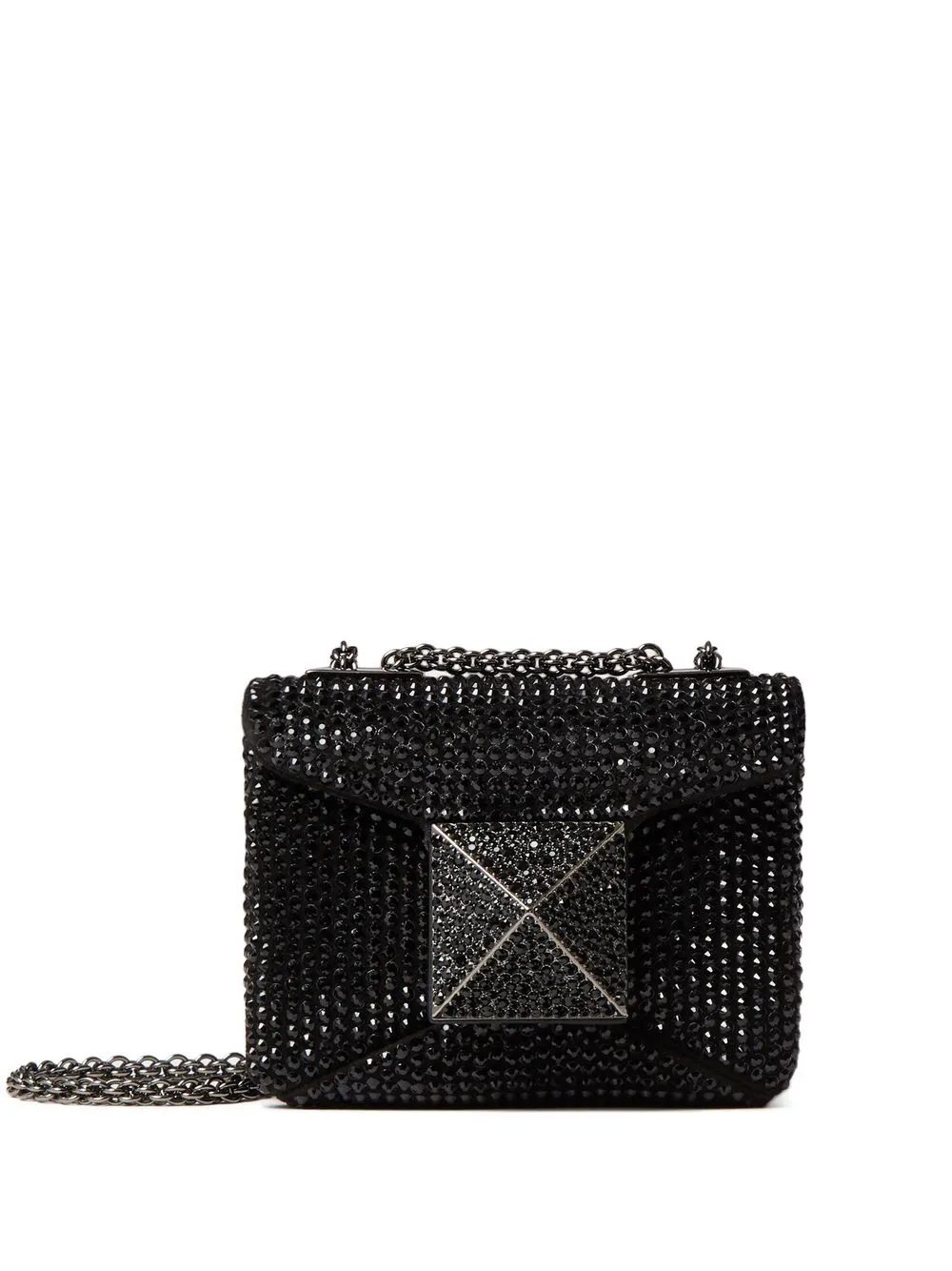 

Valentino Garavani One Stud crystal-embellished mini bag - Black