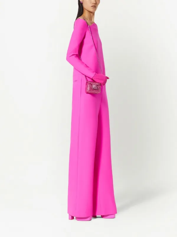 Crepe Couture Jumpsuit for Woman in Pink Pp