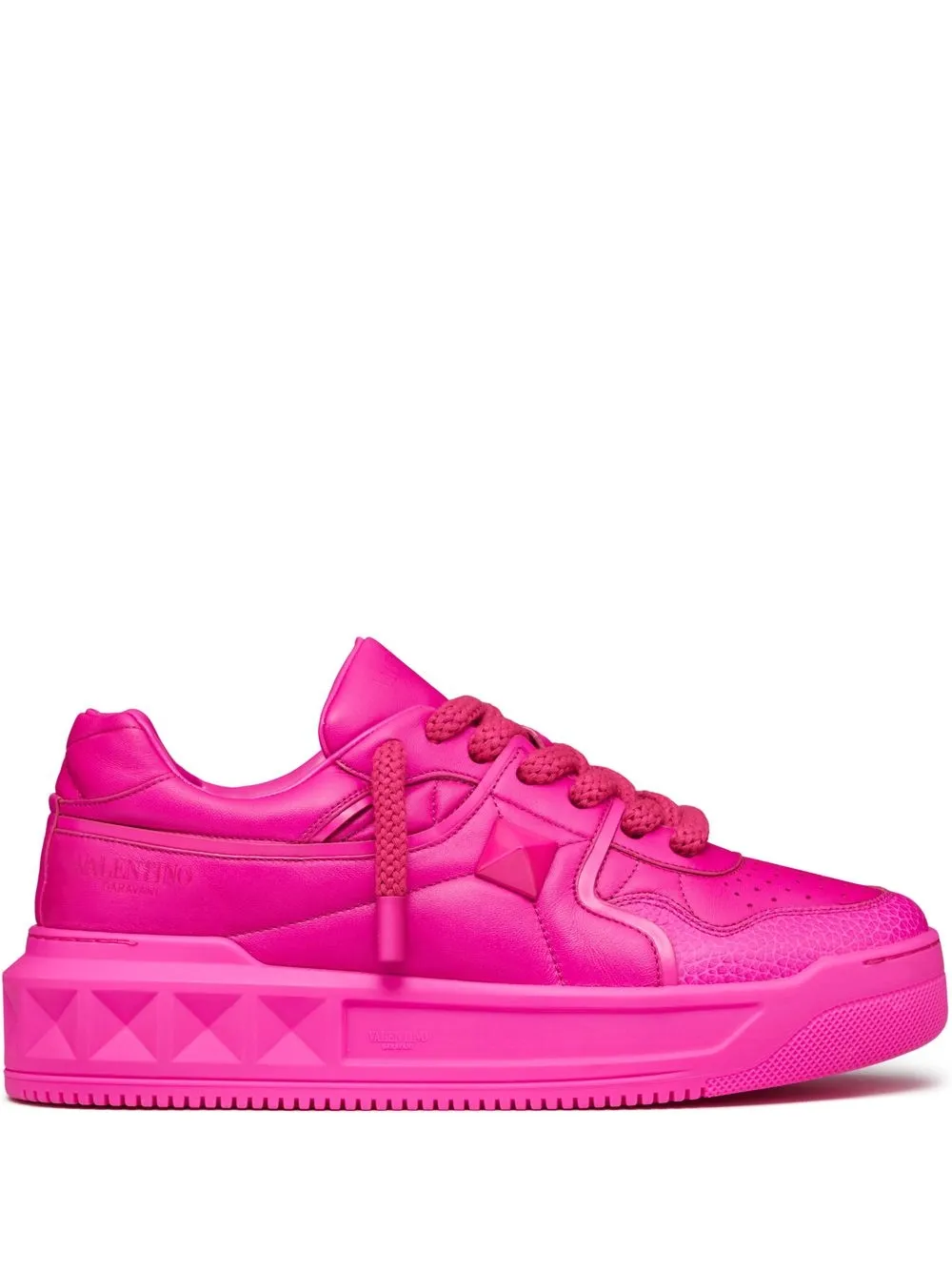 Valentino Garavani One Stud XL Leather low-top Sneakers - Farfetch